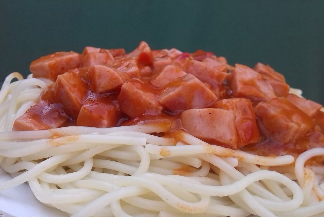 Spaghete cu sunca de Praga