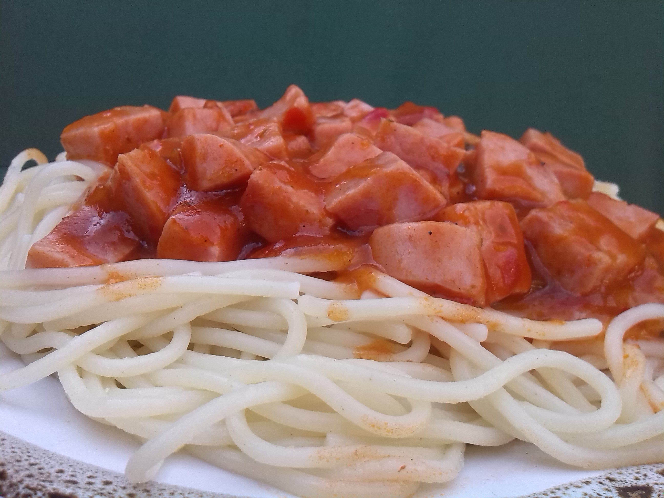 Spaghete cu sunca de Praga