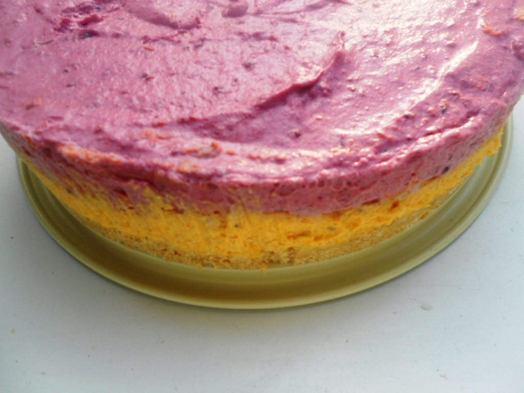 Cheesecake cu dovleac si fructe de padure