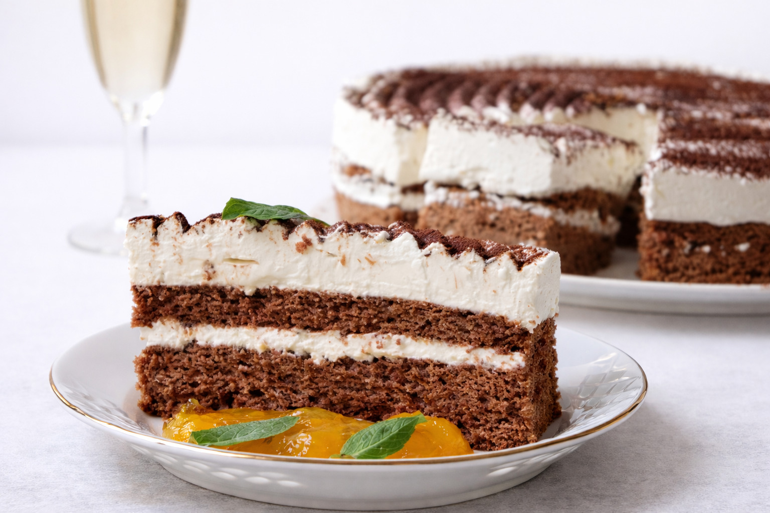 Prajitura festiva cu crema de vin