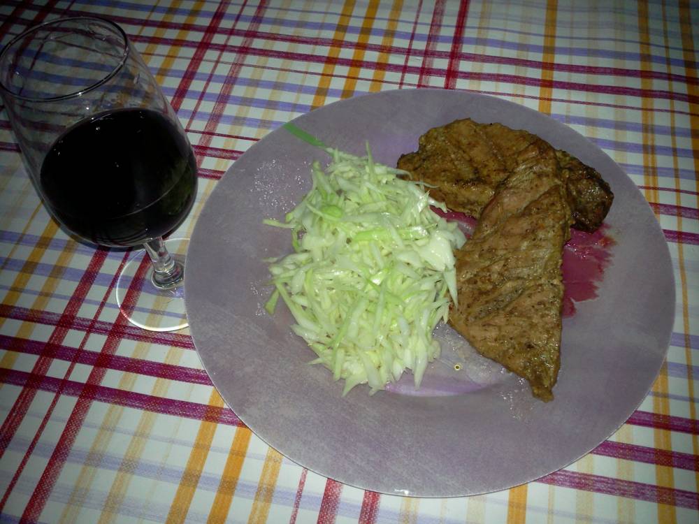 Friptura steak marinata in bere