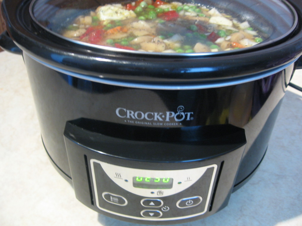 Pui cu legume si orez la slow cooker Crock-Pot Digital 4,7