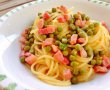 Spaghete cu pancetta si mazare-5