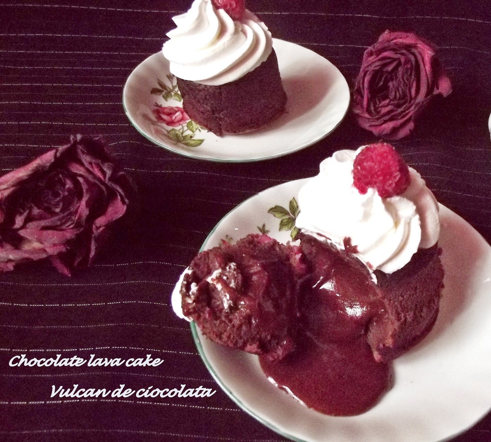 Chocolate lava cake-Vulcan de ciocolată