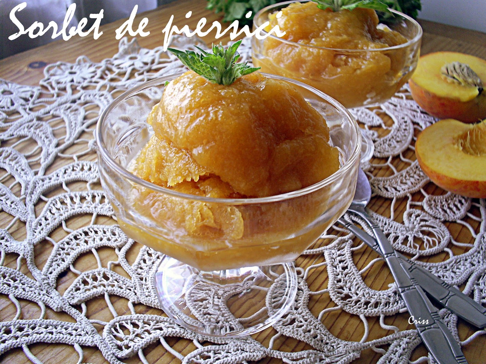 Sorbet de piersici