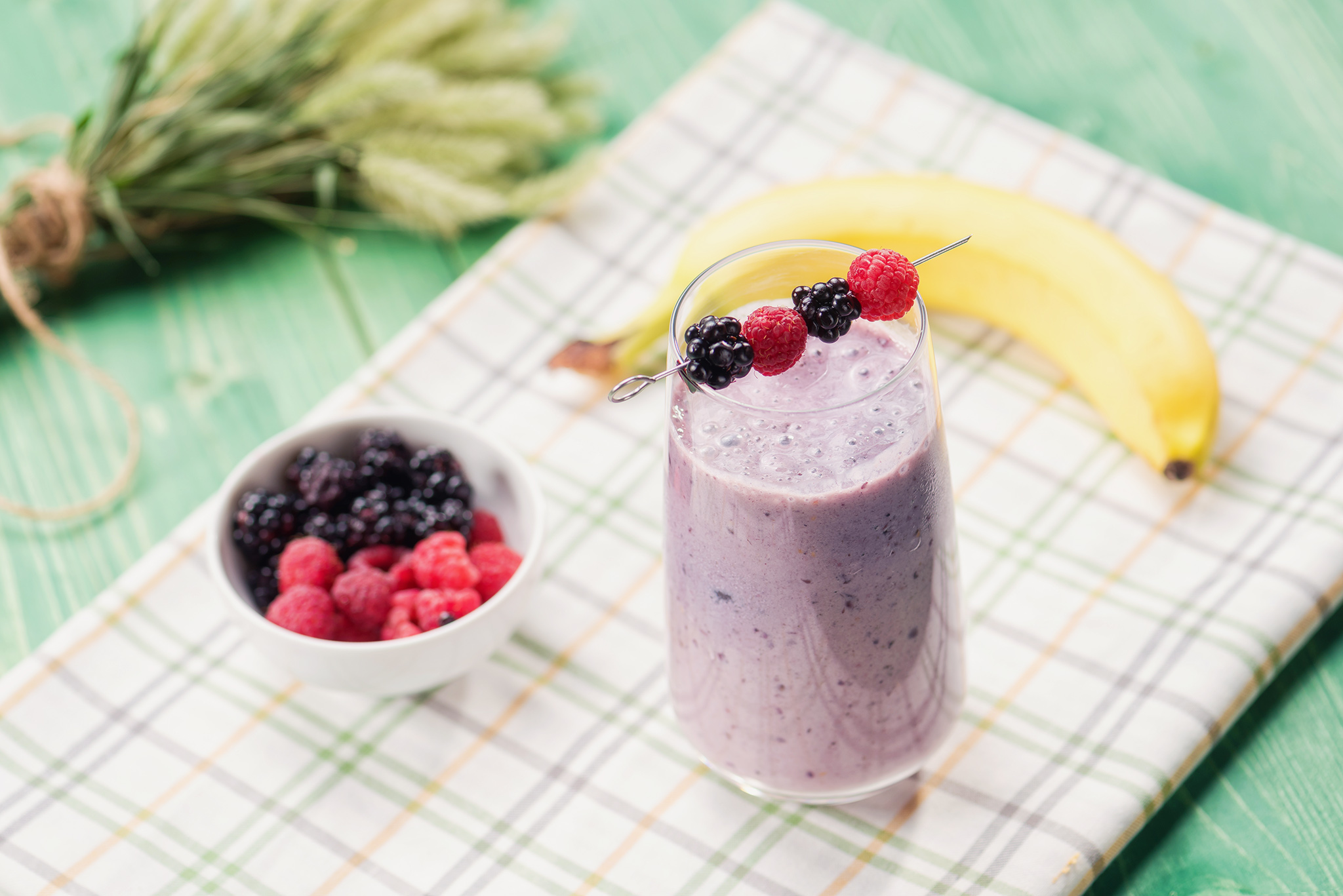 Smoothie cu fructe de padure