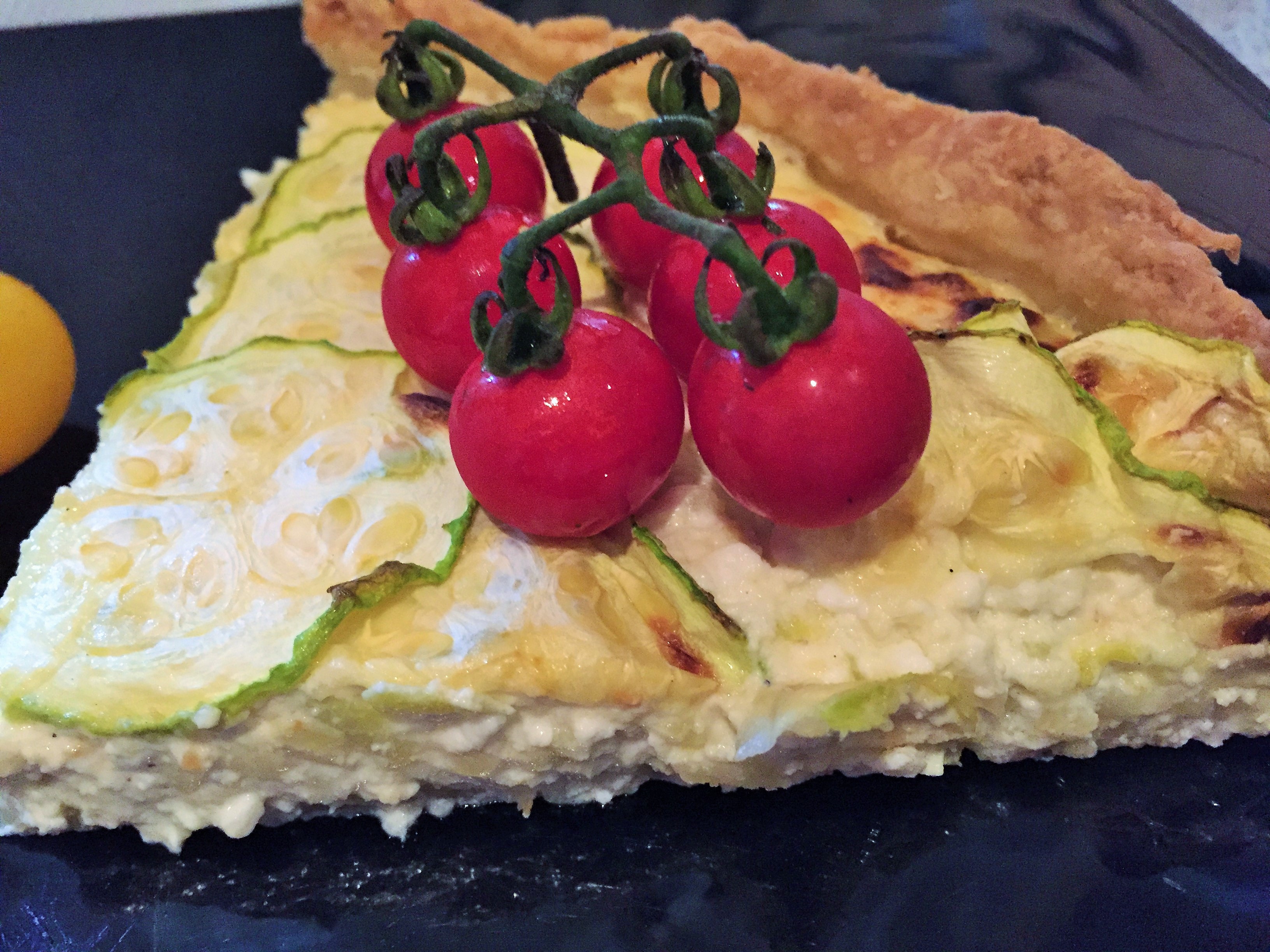 Quiche cu dovlecei si feta