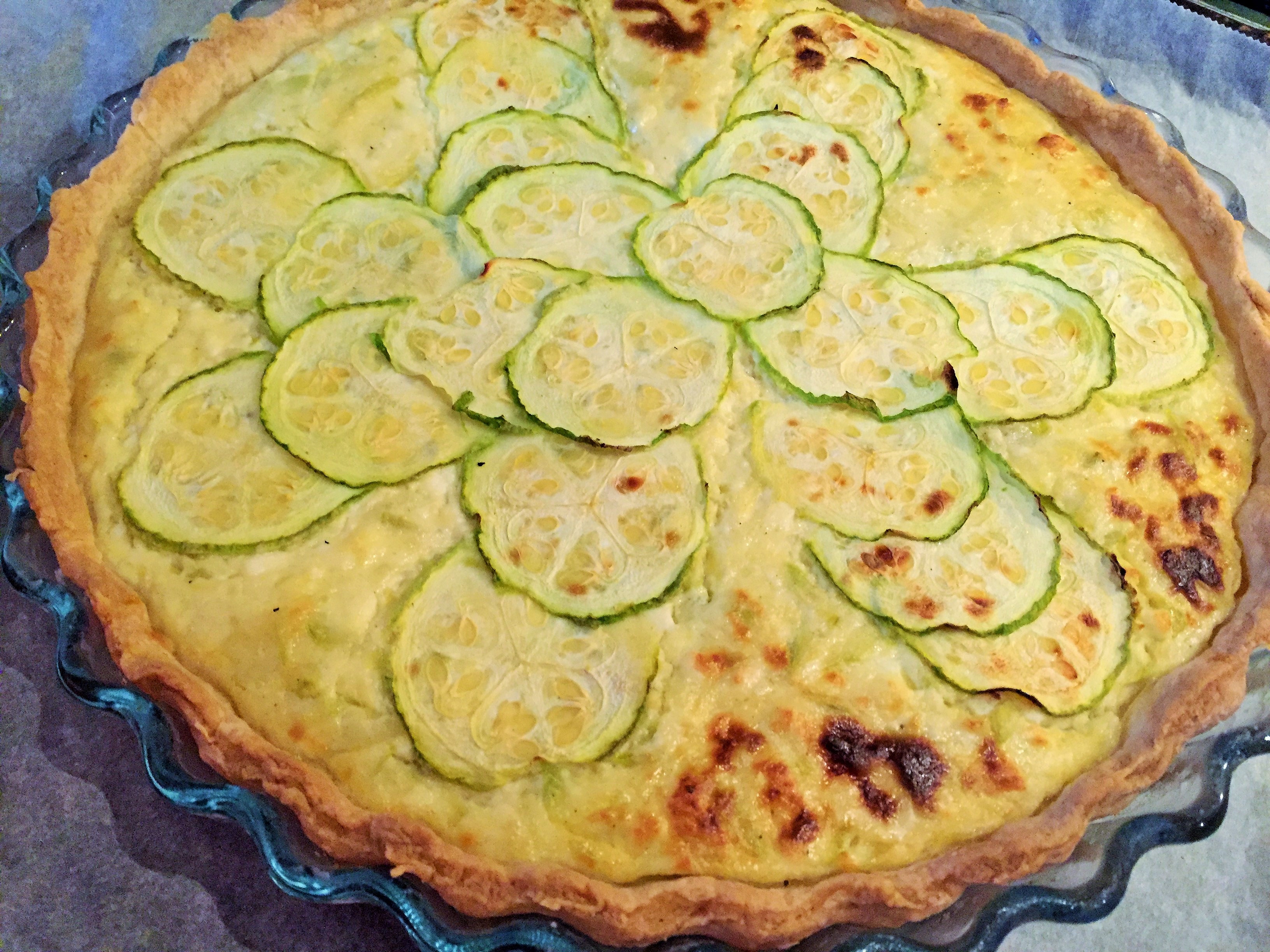 Quiche cu dovlecei si feta