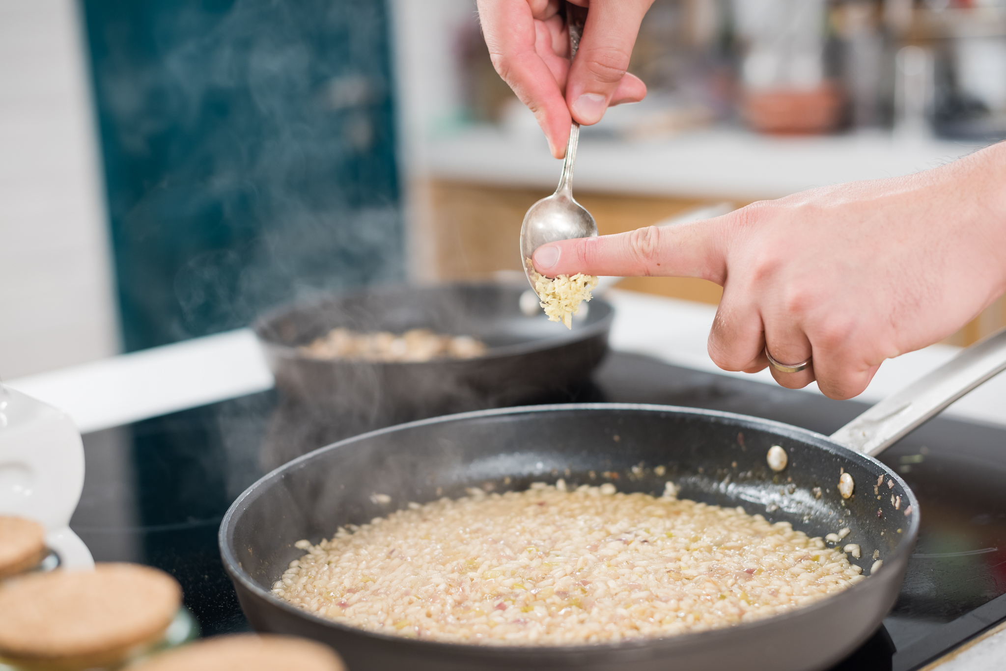 Risotto cu ciuperci, ghimbir si parmezan Delaco