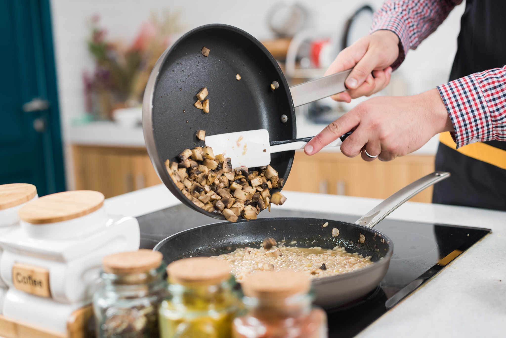 Risotto cu ciuperci, ghimbir si parmezan Delaco