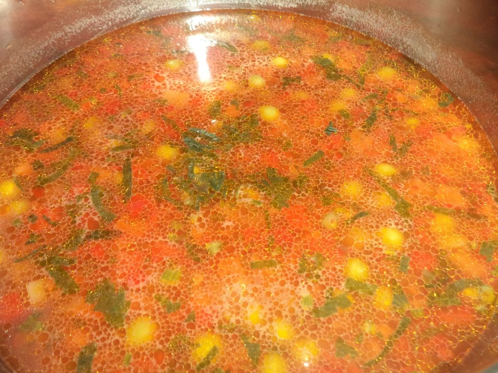 Ciorba de rosii cu mazare