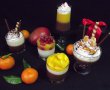 Panna cotta cu ciocolată,cu vanilie şi jeleu de mango-1