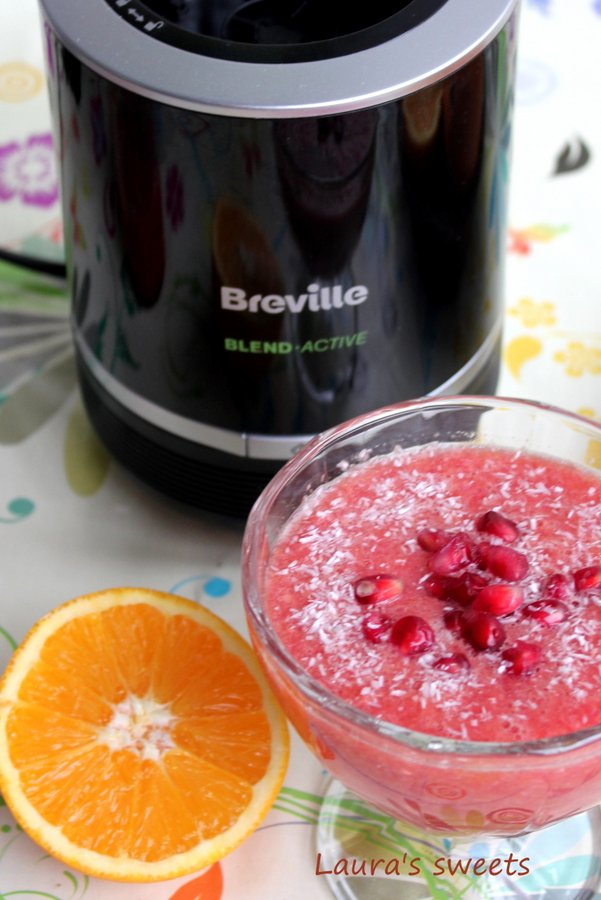 Smoothie de portocale cu rodie