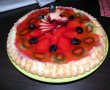 Tarta cu fructe si crema de vanilie-5