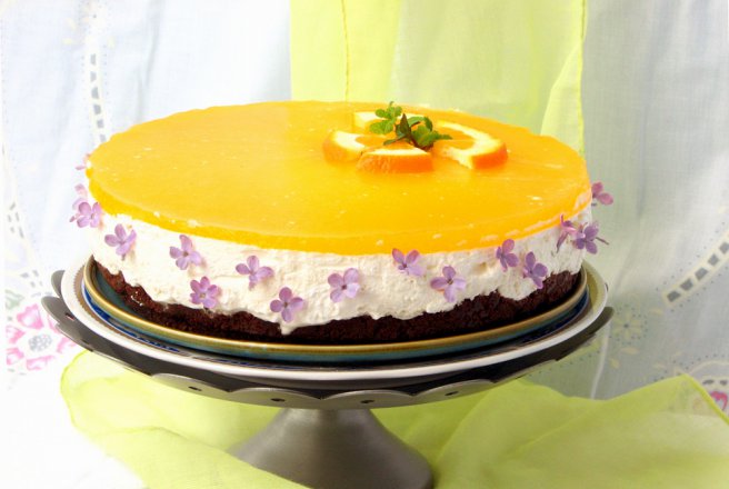 Cheescake cu portocale