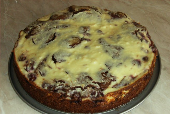 Tort brownie cu branza dulce