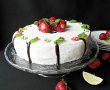 Tort cu crema de lime si capsuni-7