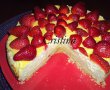 Tarta cu branza si capsuni-8