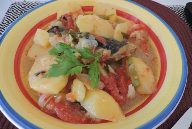 Caldeirada de peste cod (bacalhau)