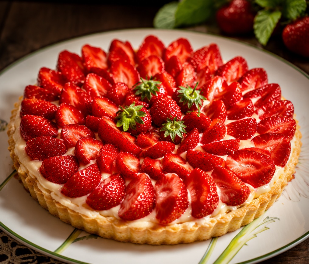 Tarta cu capsuni