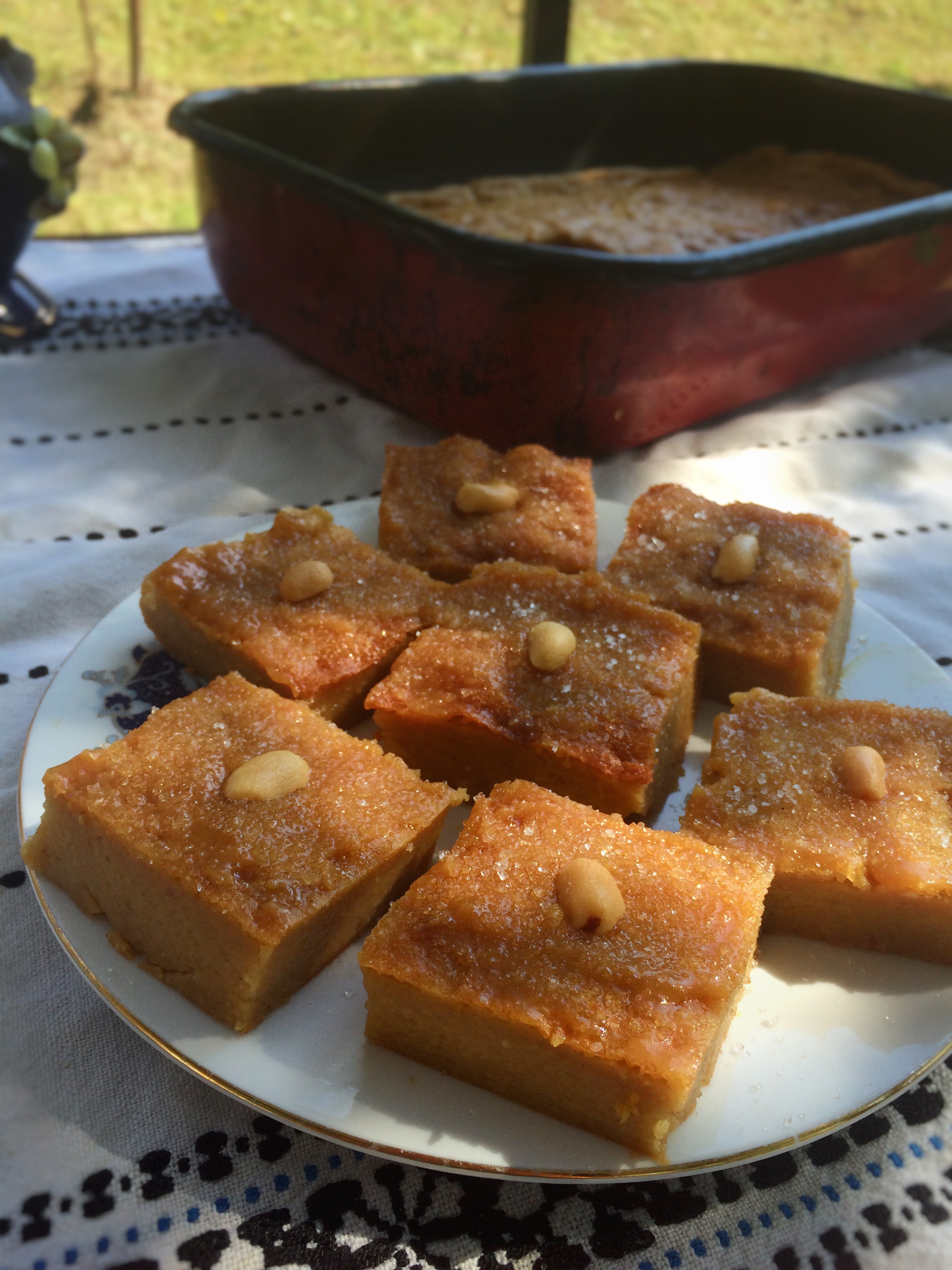 Budinca de gris cu caramel (Galatopita)