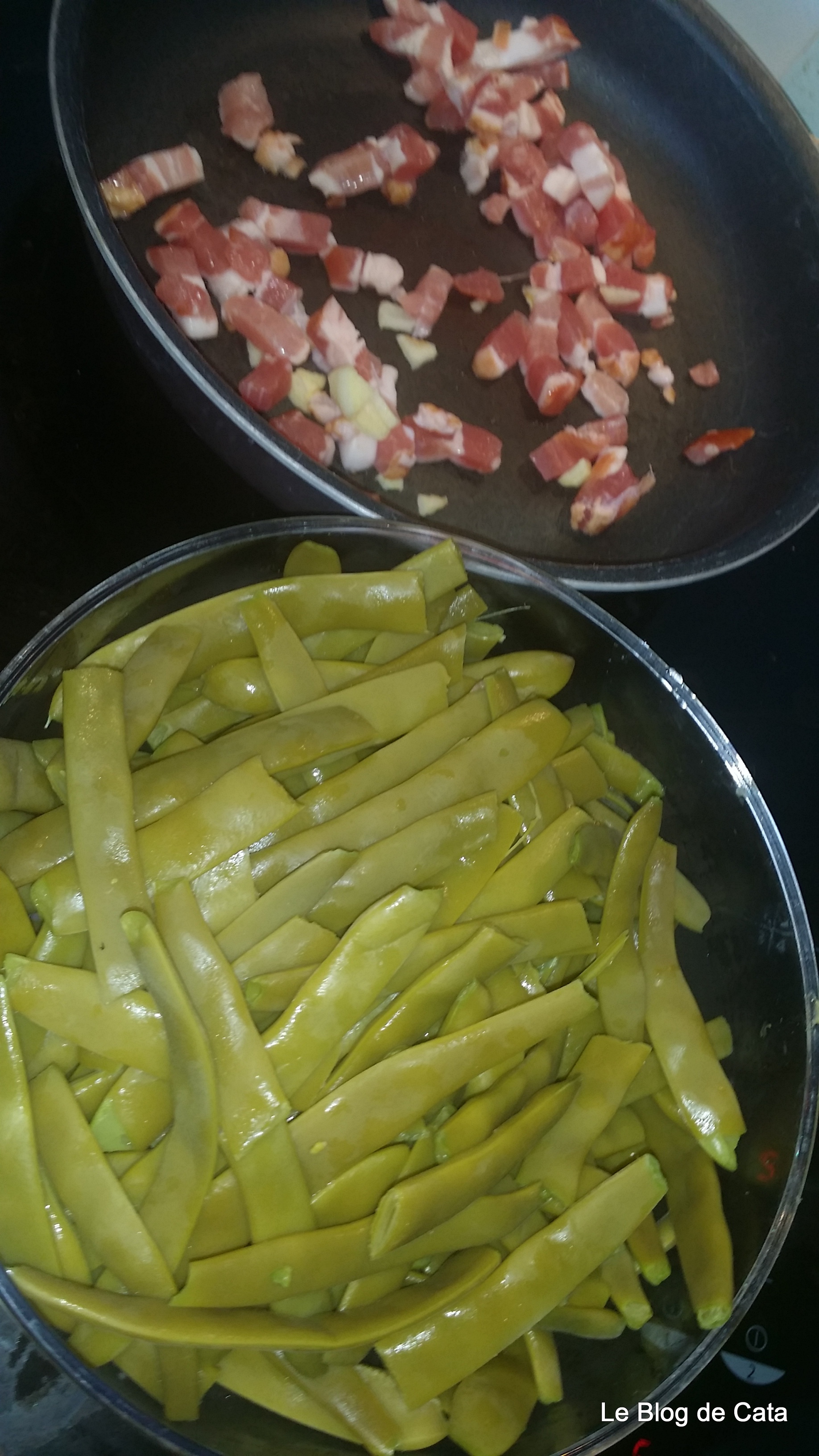 Fasole pastai carbonara