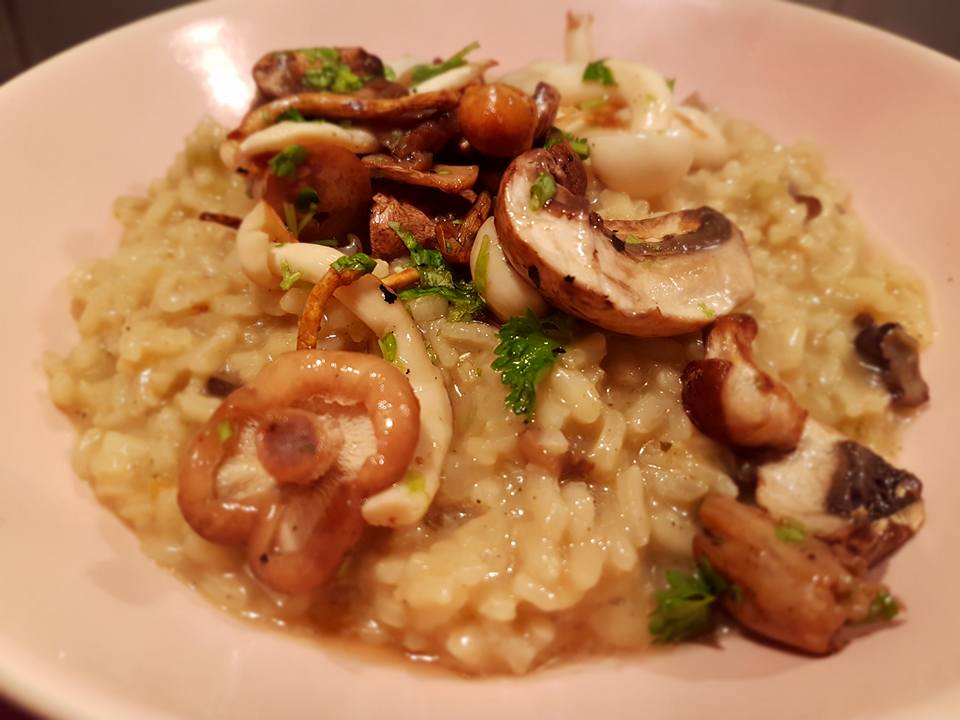 Risotto cu ciuperci la grill