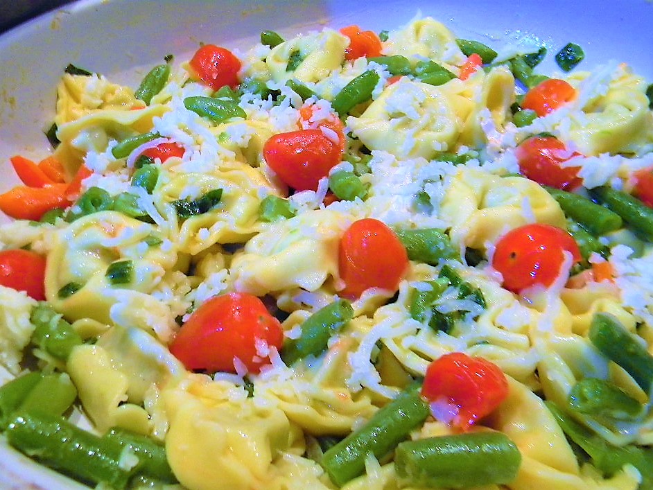 Tortelloni cu fasole verde