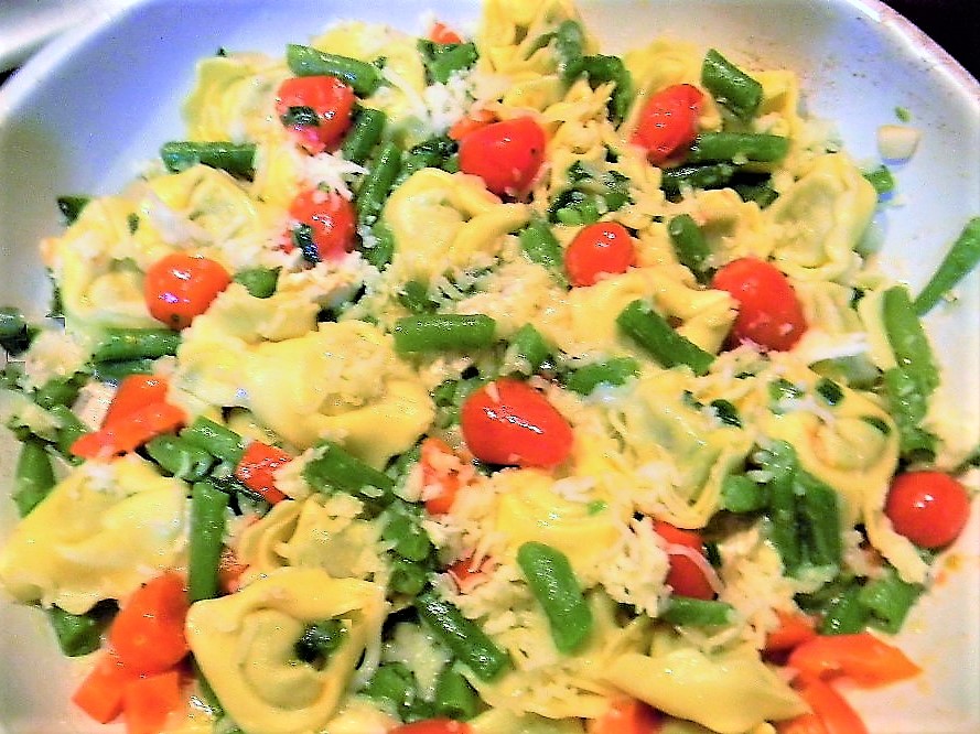 Tortelloni cu fasole verde