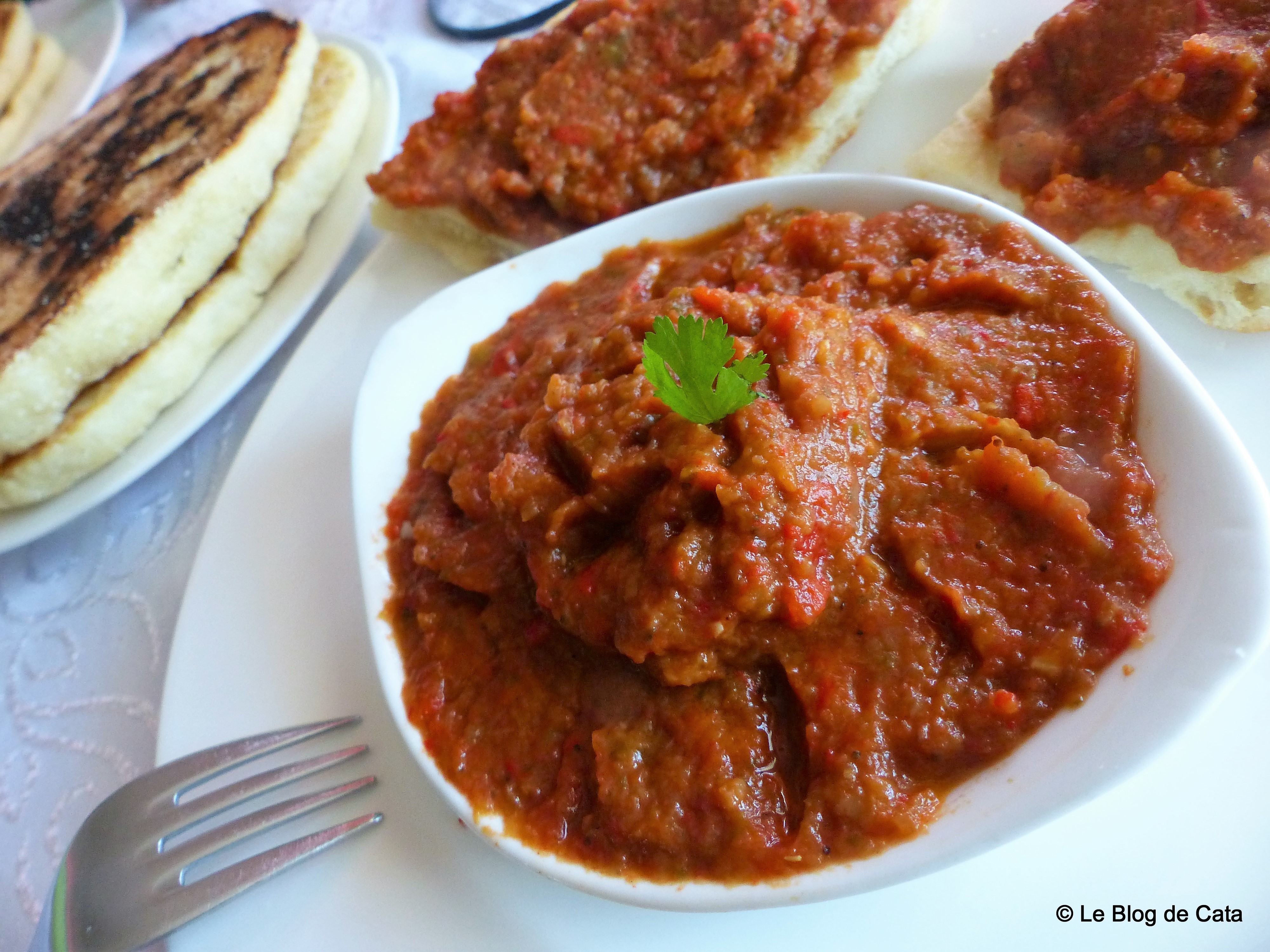 Salata de vinete si ardei marocana - Zaalouk