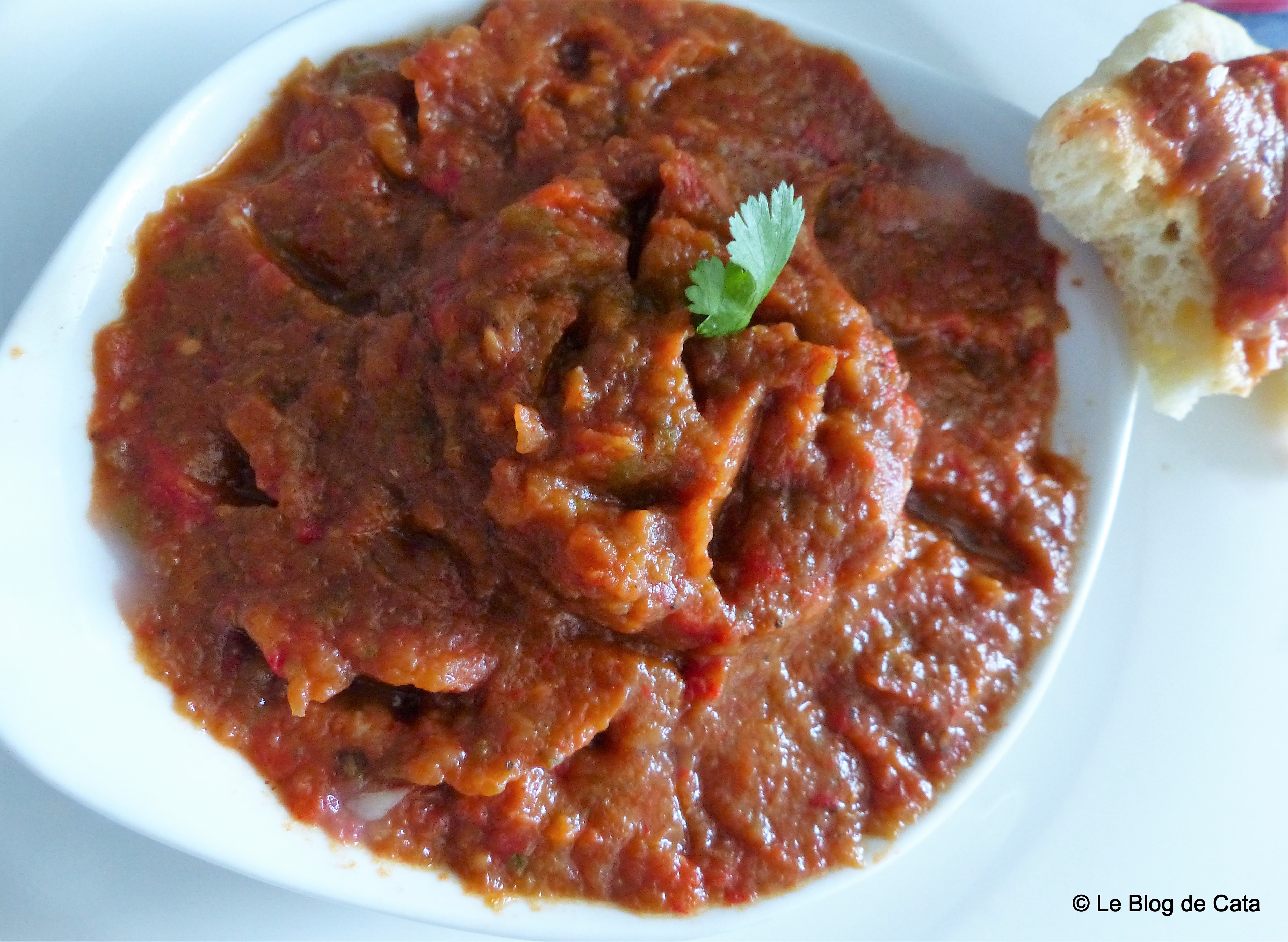 Salata de vinete si ardei marocana - Zaalouk