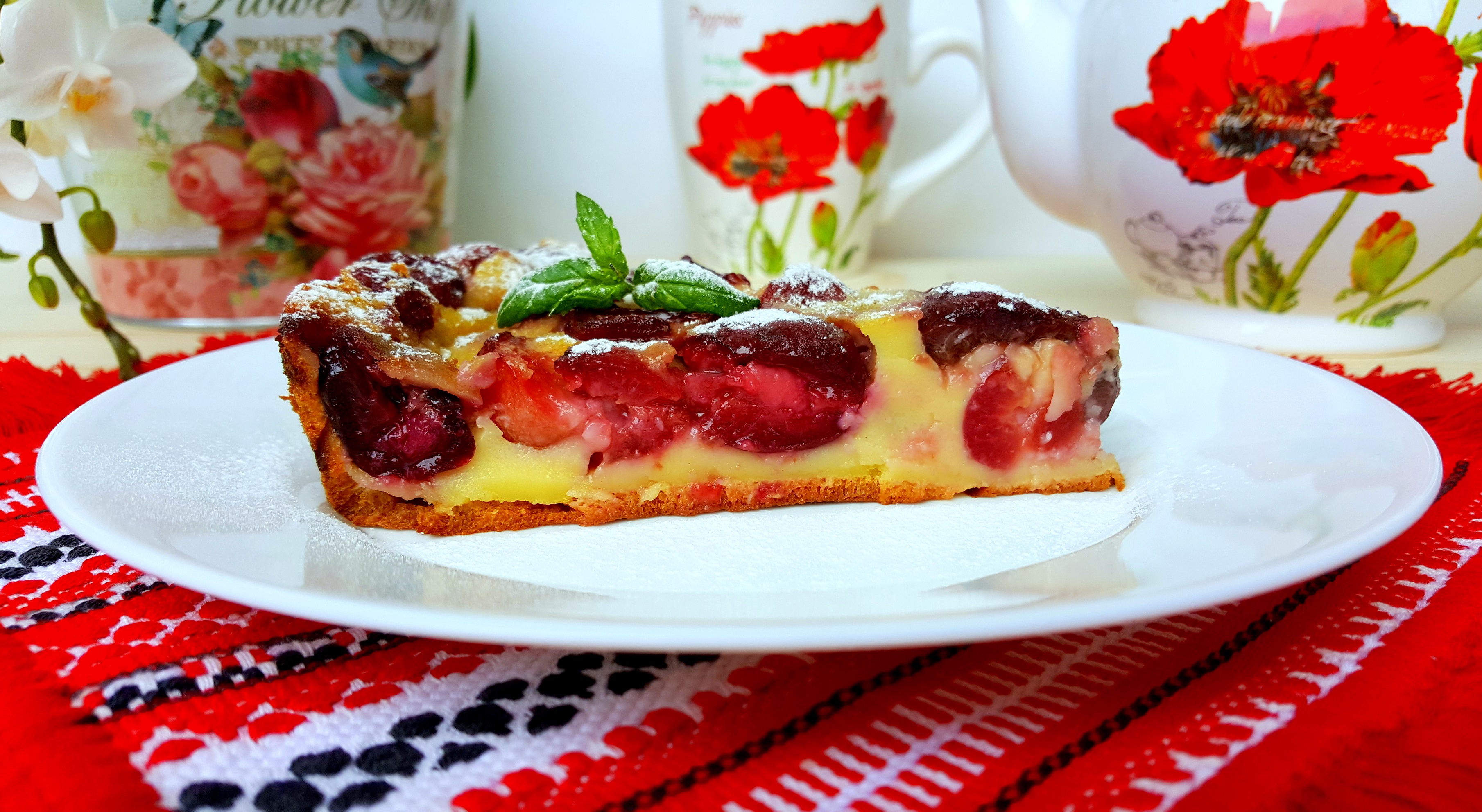 Desert clafoutis cu cirese