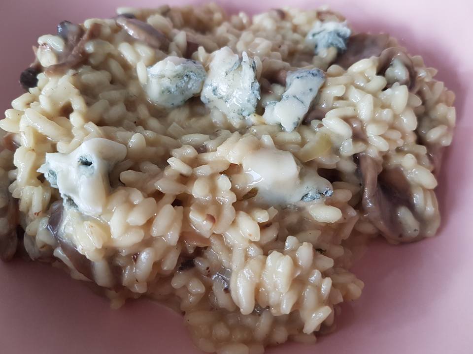 Risotto cu ciuperci si Gorgonzola