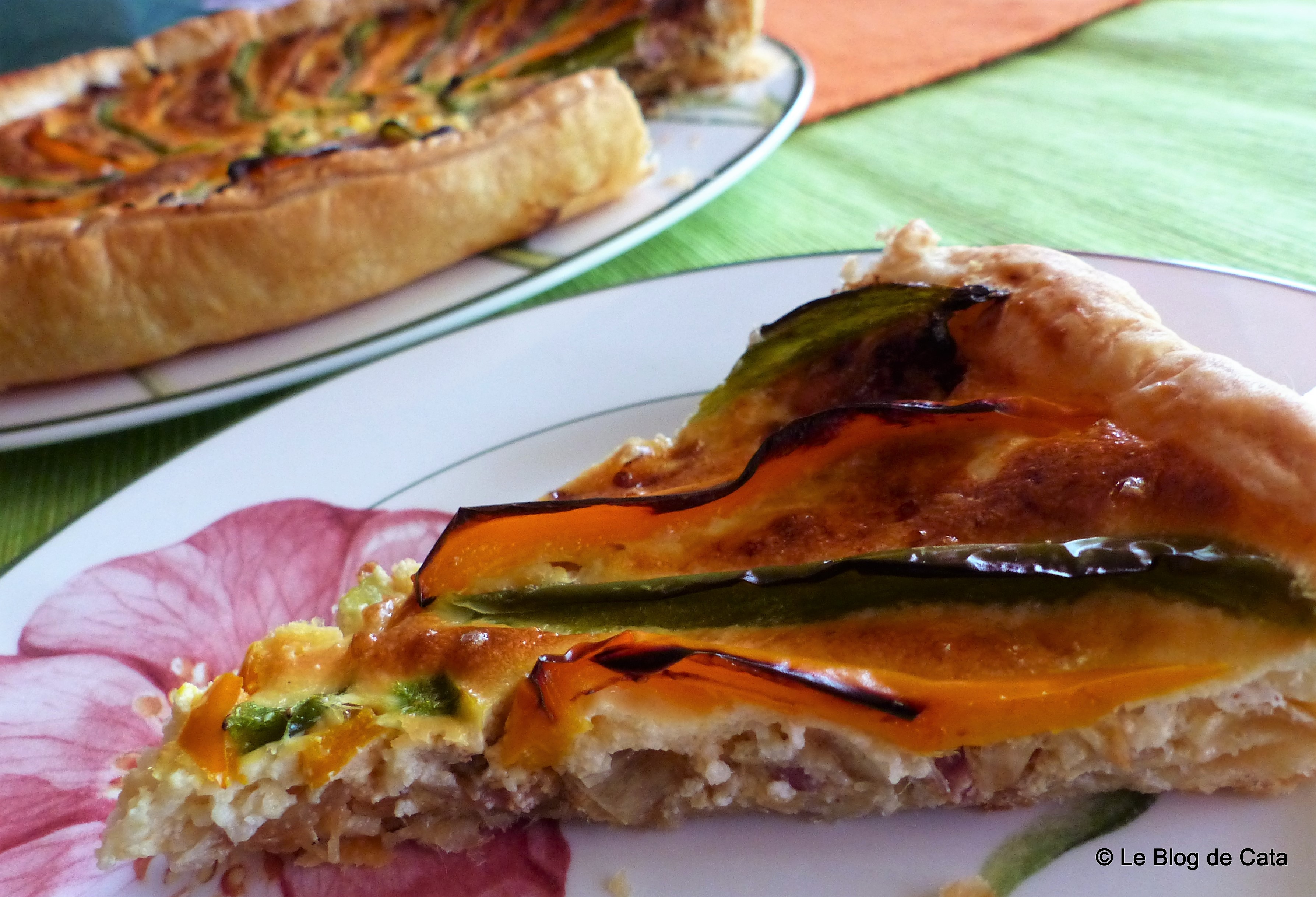 Aperitiv tarta quiche cu ardei