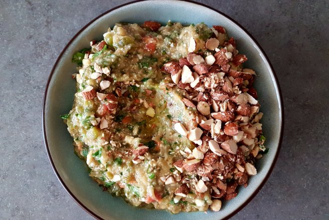 Salata de vinete cu ardei si branza Feta