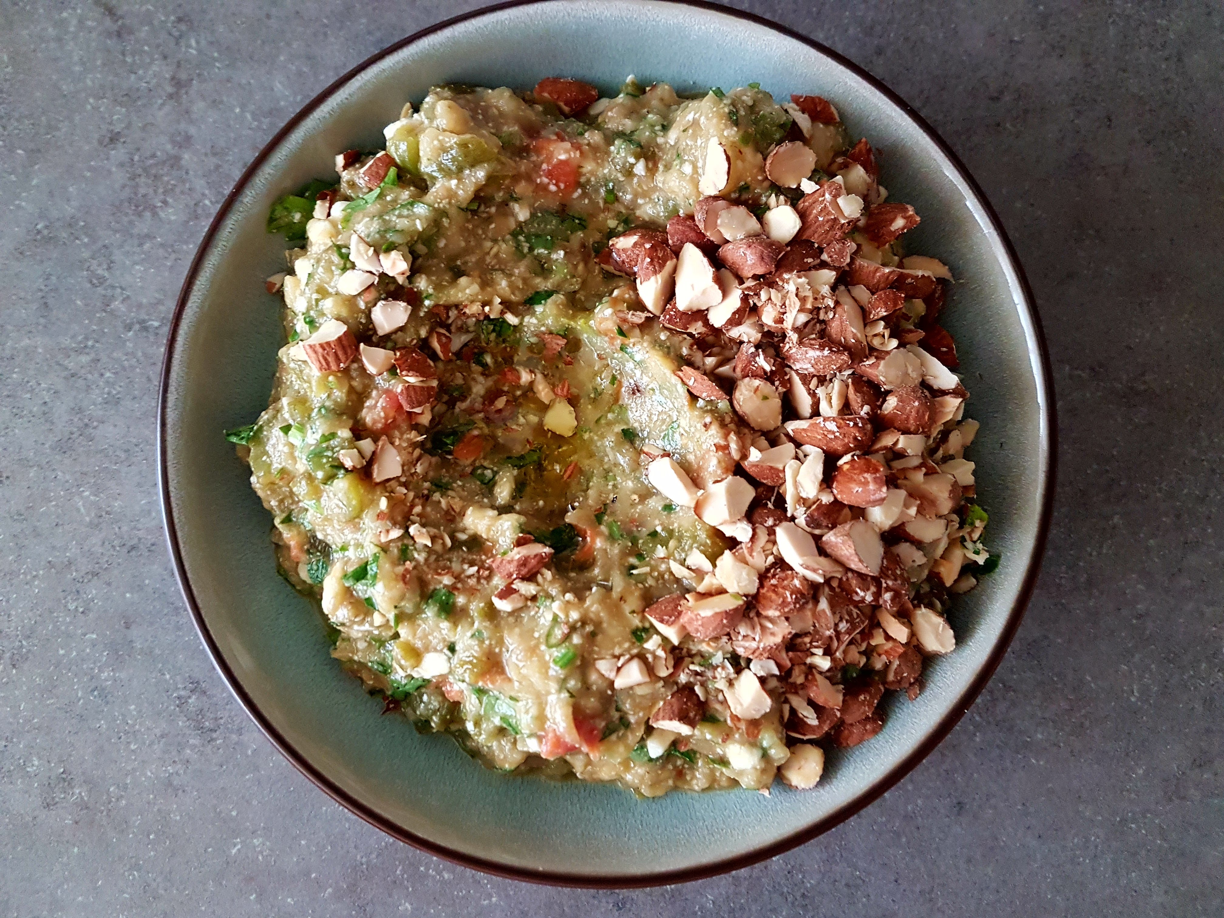 Salata de vinete cu ardei si branza Feta