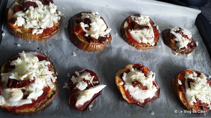 Mini pizza de vinete si dovlecei