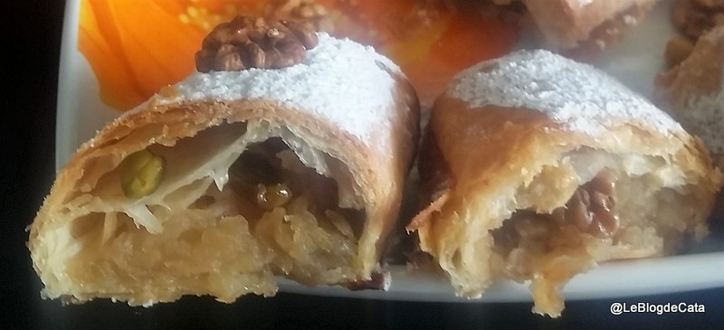 Desert strudel cu mere, nuci si fistic