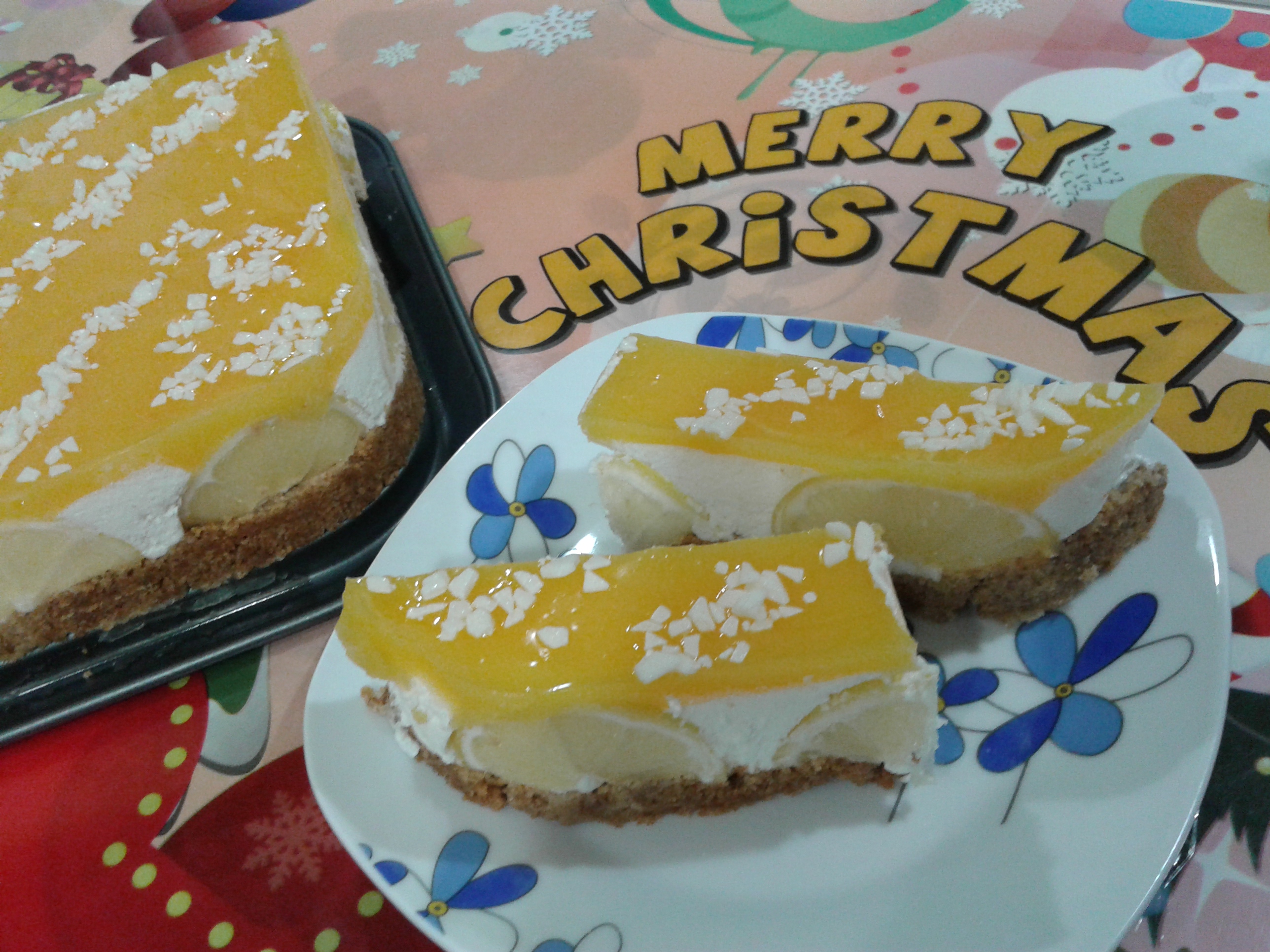 Cheesecake cu clementine si lamaie