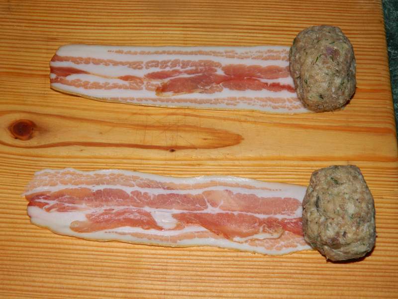 Chiftele in bacon