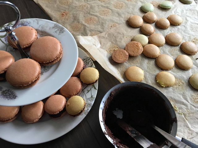 Desert macarons