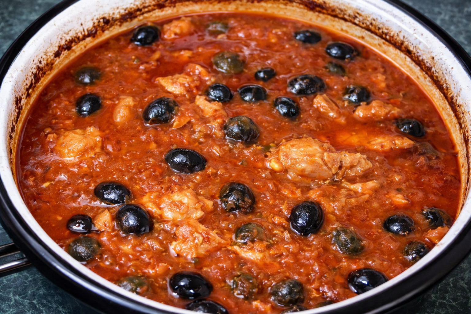 Mancare de pui cu masline