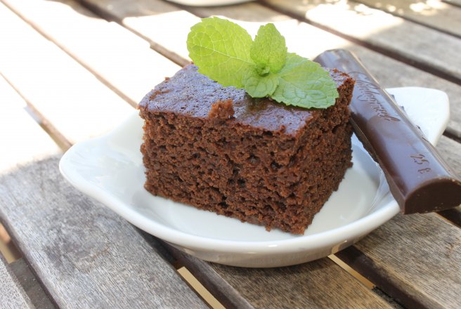 Desert brownie cu ciocolata si banane