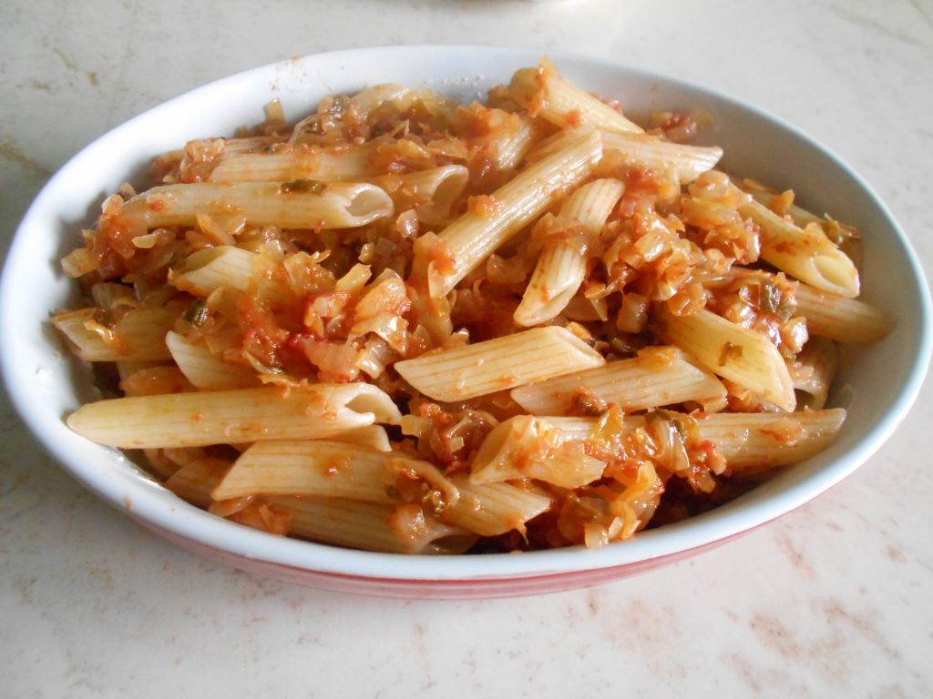 Penne Rigate cu varza murata, calita