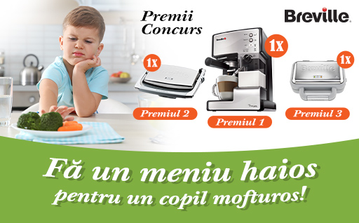 Concurs culinar - Fa un meniu haios pentru un copil mofturos!