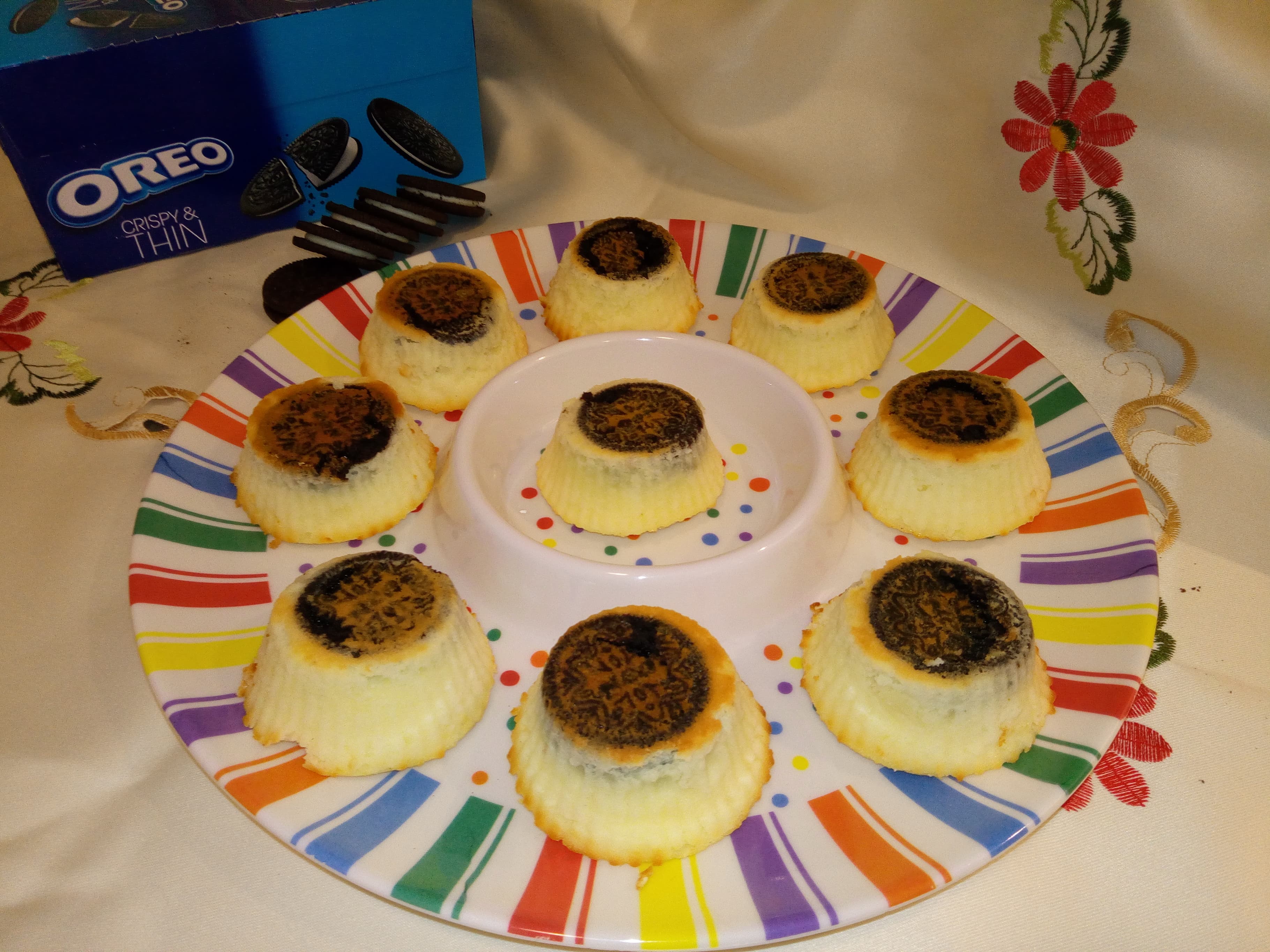 Mini cheesecake cu oreo