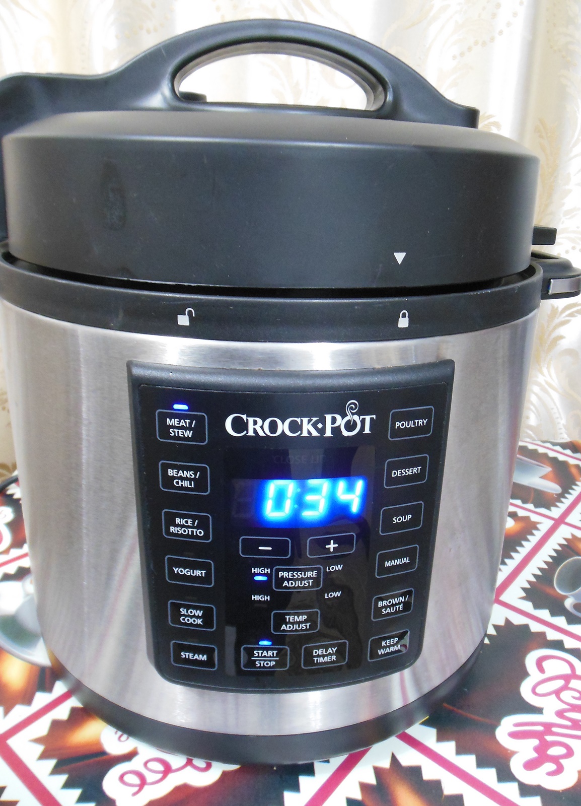 Pulpe de rata cu ciuperci brune si smantana la Multicooker Crock-Pot Express cu gatire sub presiune