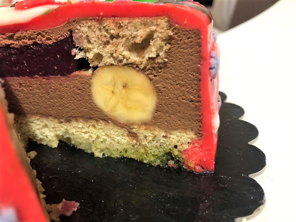 Desert tort Omul de Zapada, entremet cu ciocolata