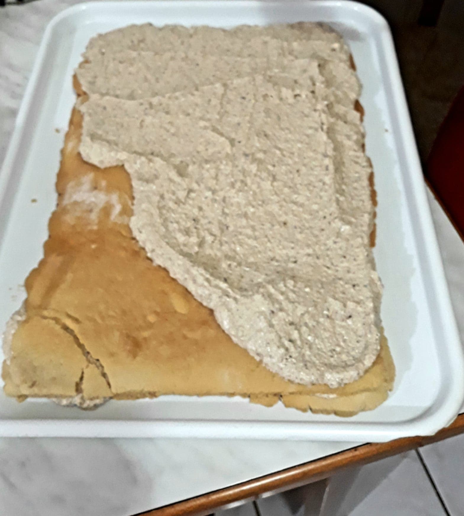 Desert prajitura cu crema fina de nuca