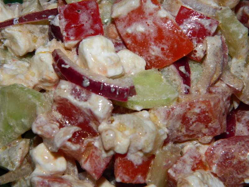 Salata cu branza feta